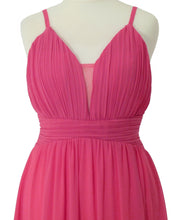 Laden Sie das Bild in den Galerie-Viewer, CH8765 Abendkleid Rückenfrei Pink